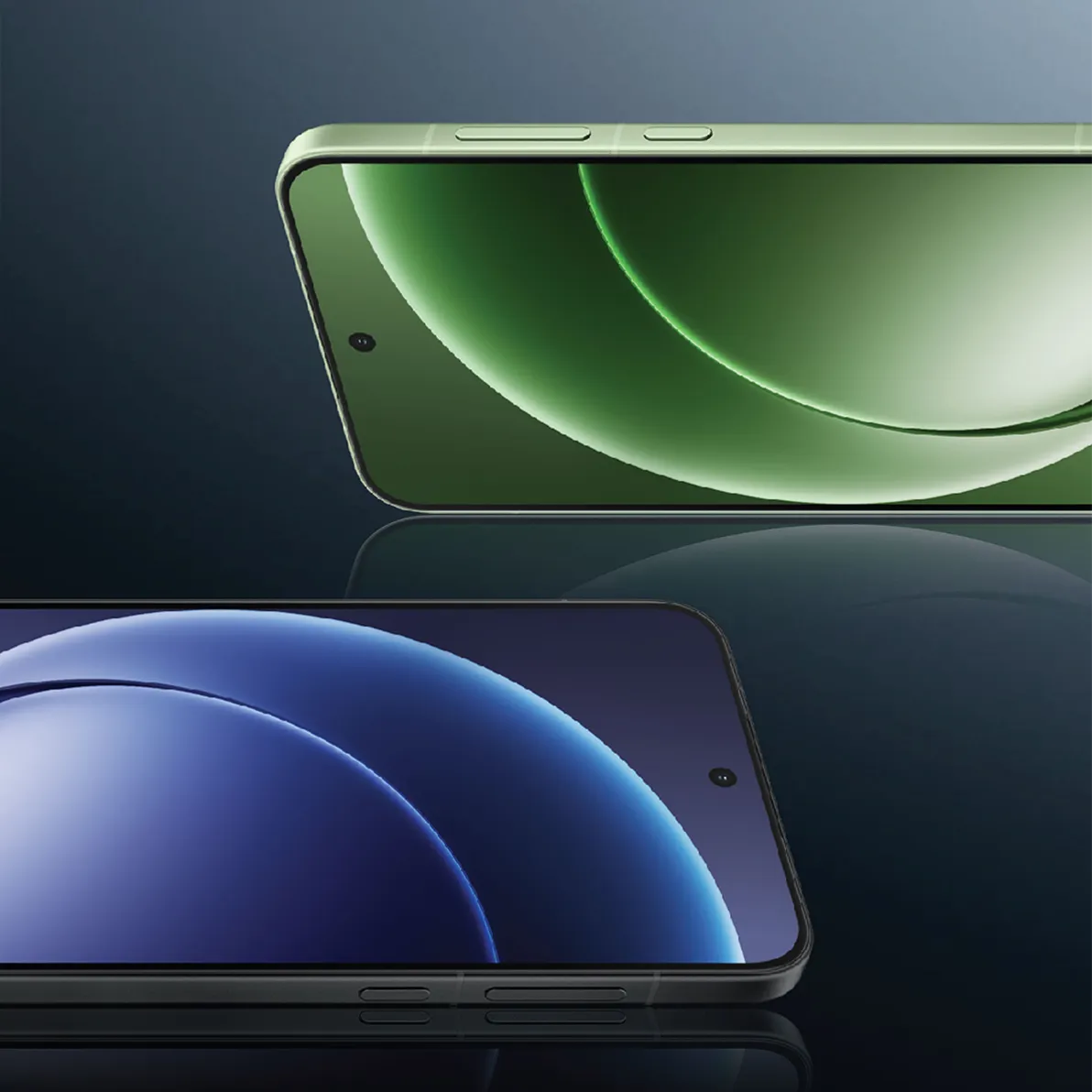 dwa telefony ekranem do przodu