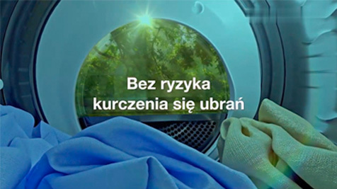 Nature Dry zdjęcie z perspektywy będna pralki