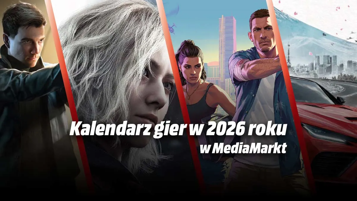 Header przedstawia postaci z gier. Od lewej: 007: Frist Light, Resident Evil Requiem, GTA VI i Forza 6. 