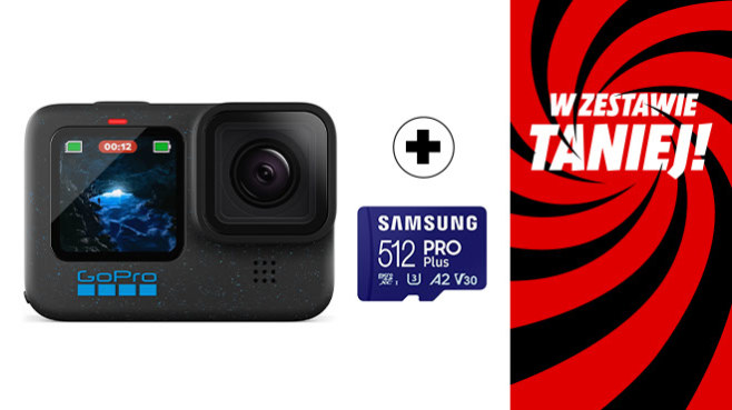 Wybrane kamery sportowe z kartą pamięci Samsung w korzystnej cenie