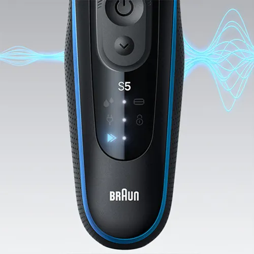 Interfejs użytkownika w golarce Braun S5