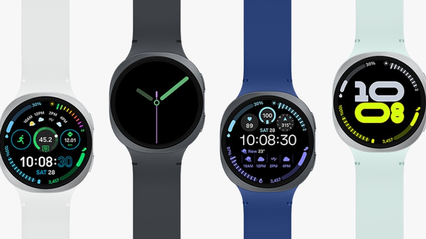 Zegarki Samsung Galaxy Watch8 z paskami w różnych kolorach