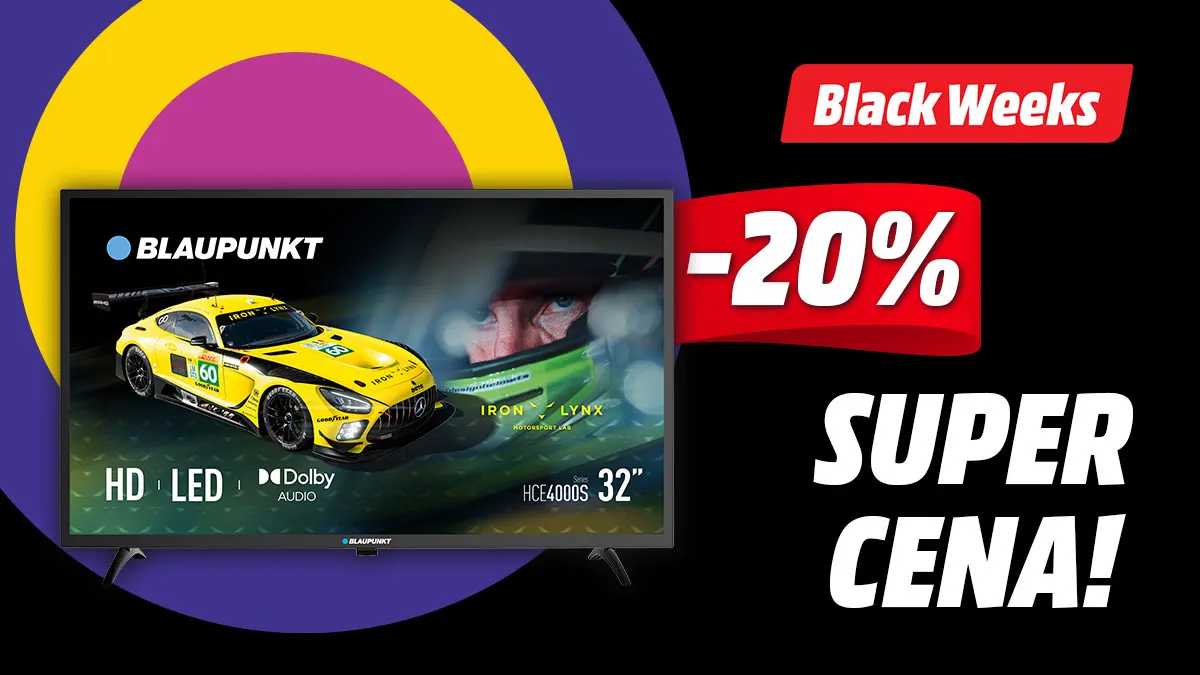 Telewizor LED Blaupunkt 32HCE4000S dostępny w promocji z okazji Black Weeks w MediaMarkt