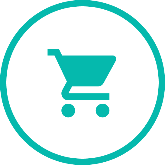 Piktogram koszyk zakupowy.