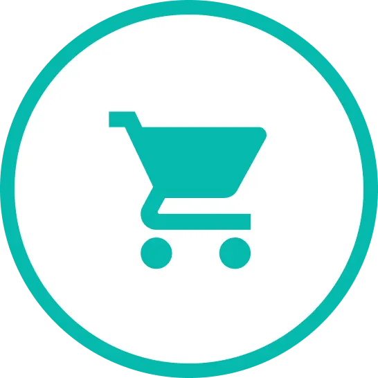 Piktogram koszyk zakupowy.