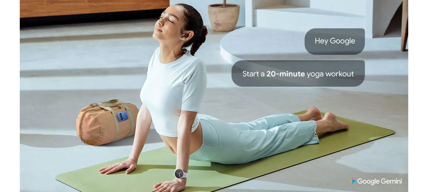 Modelka uprawiająca jogę