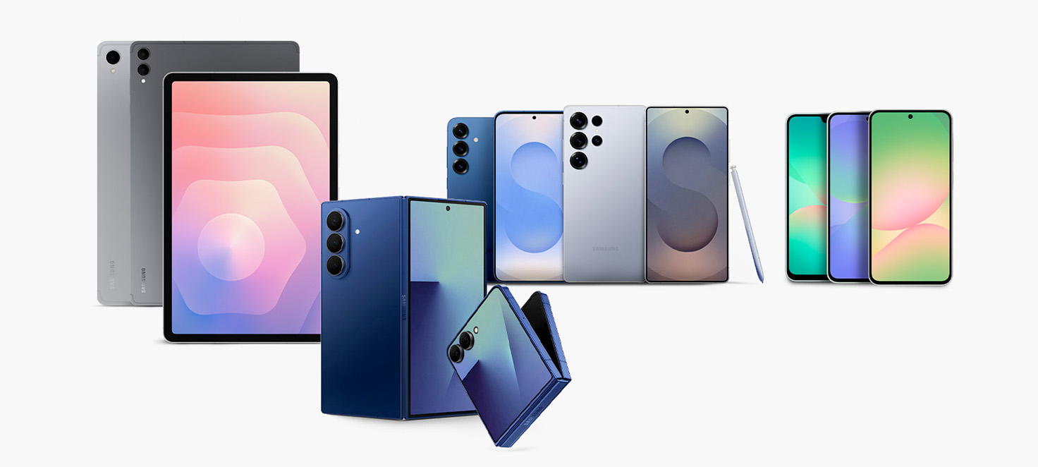 Kolekcja telefonów i tabletów Samsung Galaxy