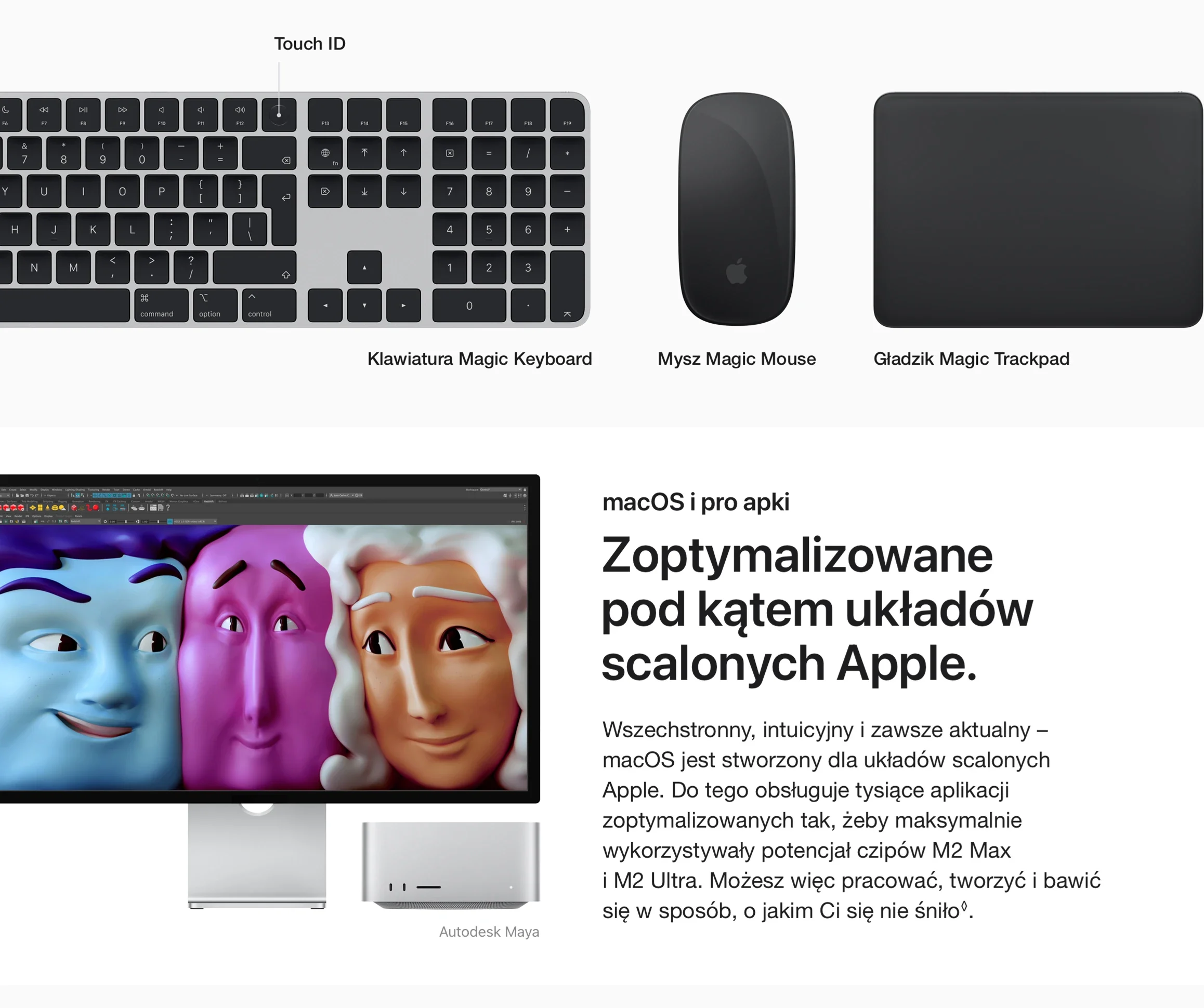 Komputer APPLE Mac Studio M2 Max/32GB/512GB SSD/macOS MQH73ZE/A