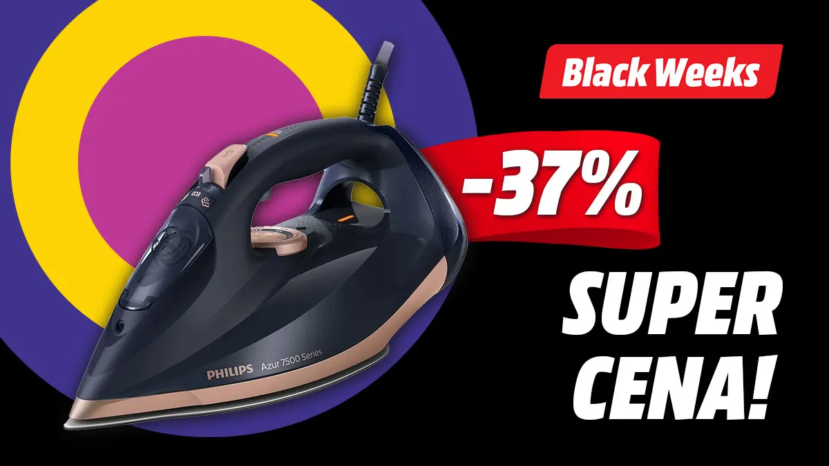 Żelazko parowe Philips Azur Series 7500 DST7510/80 w promocji -37% od sugerowanej ceny detalicznej!