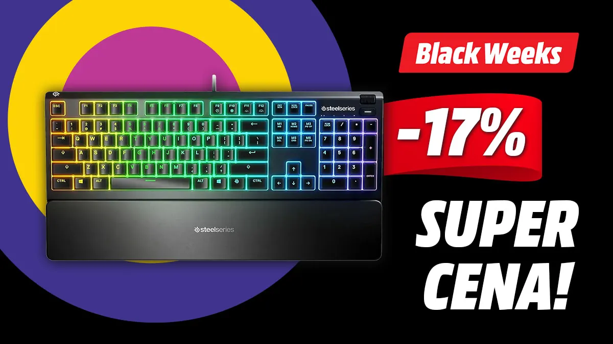 Klawiatura przewodowa SteelSeries Apex 3 w promocji -17% od sugerowanej ceny detalicznej!