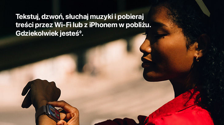 Testuj, dzwoń, słuchaj muzyki i pobieraj treści przez Wi-Fi z iPhonem w pobliżu. Gdziekolwiek jesteś.