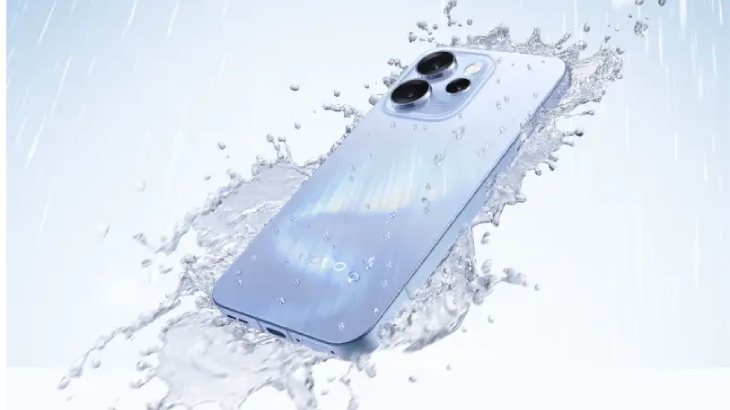 Oppo Reno 15 na tafli wody
