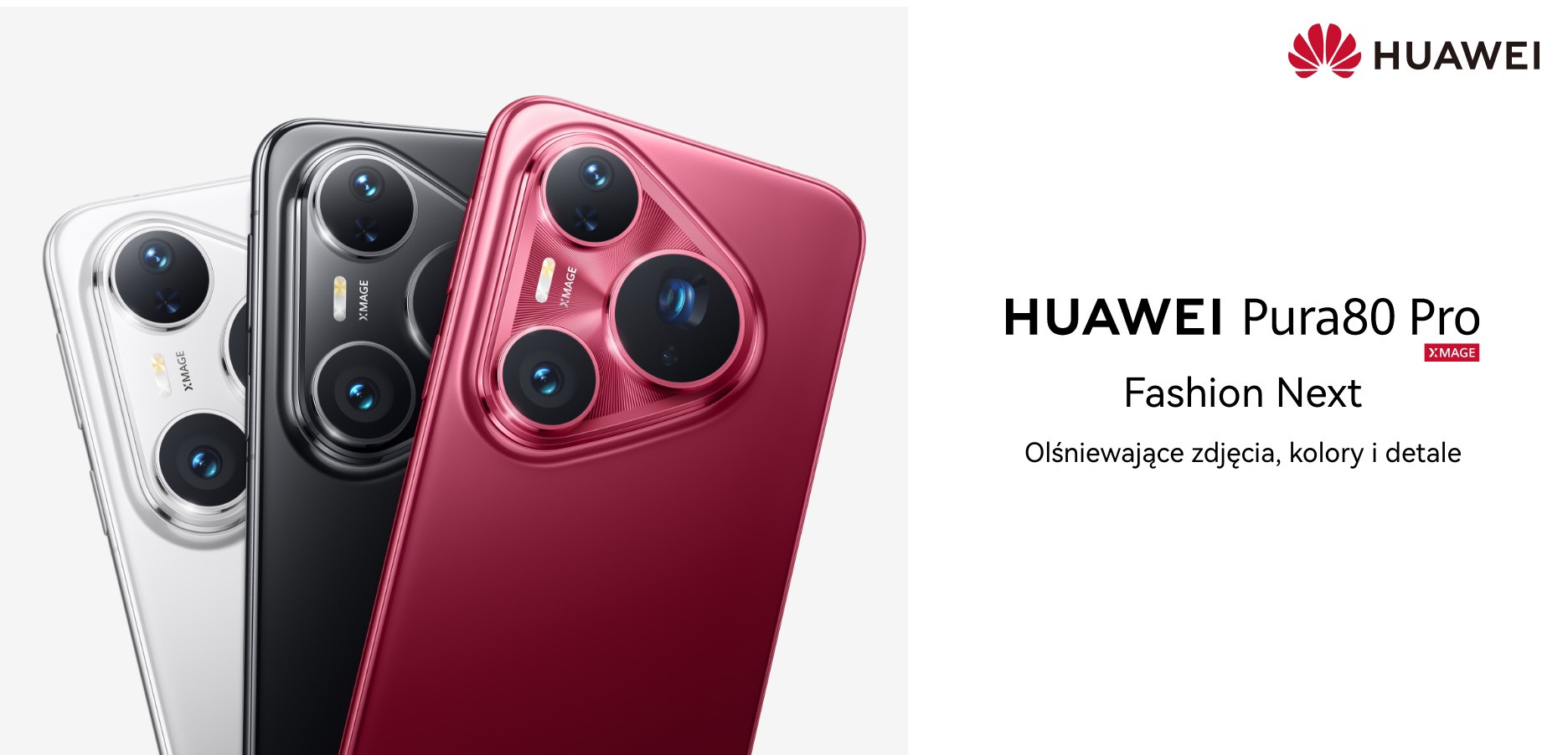 Smartfon HUAWEI Pura 80 Pro 12 GB/512 GB Czerwony | MediaMarkt