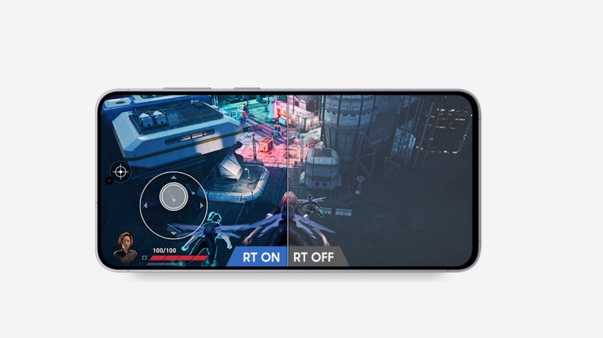 Wizualizacja S25 z grą na ekranie.