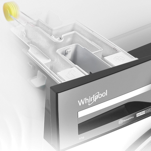 Szuflada na proszek i płyn do płukania w pralce Whirlpool