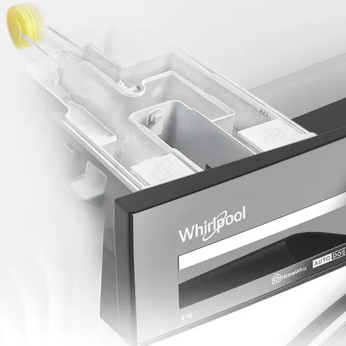 Szuflada na proszek i płyn do płukania w pralce Whirlpool