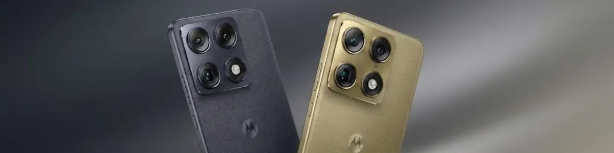 Zdjęcie przedstawia dwa modele Motoroli Signature w różnych kolorach