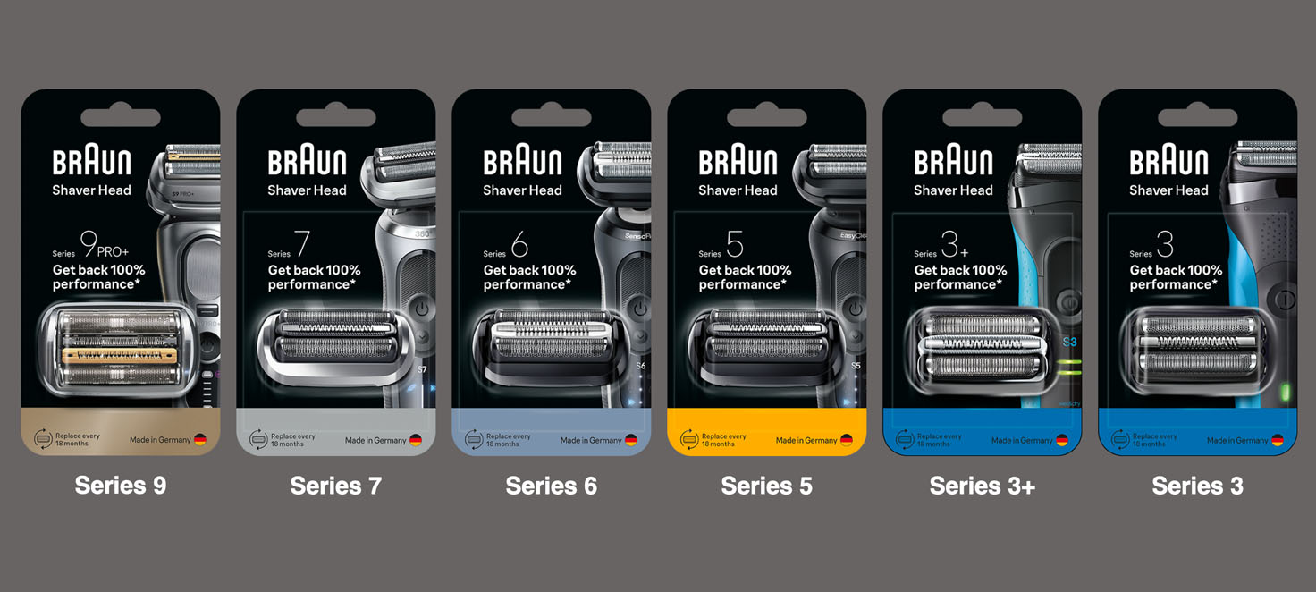 Głowice golarek Braun