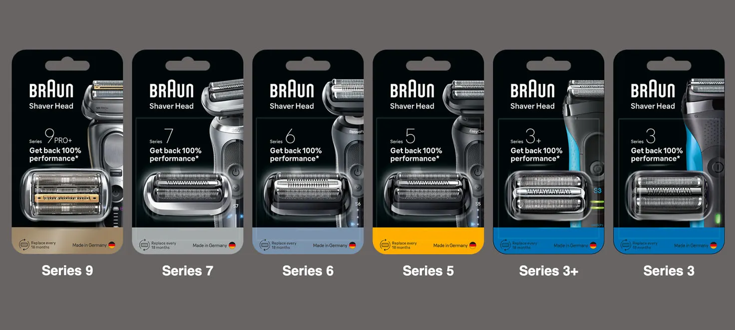 Głowice golarek Braun