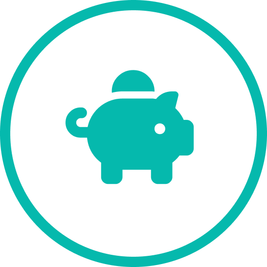 Piktogram świnka skarbonka