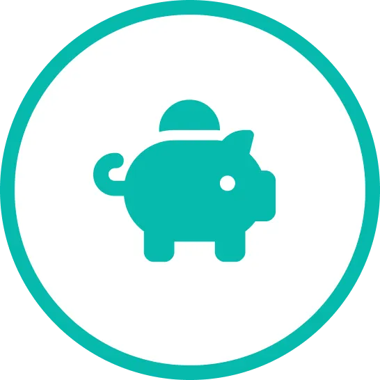 Piktogram świnka skarbonka