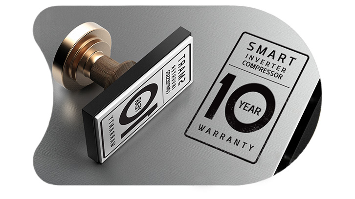 Stempel dziesięcioletniej gwarancji