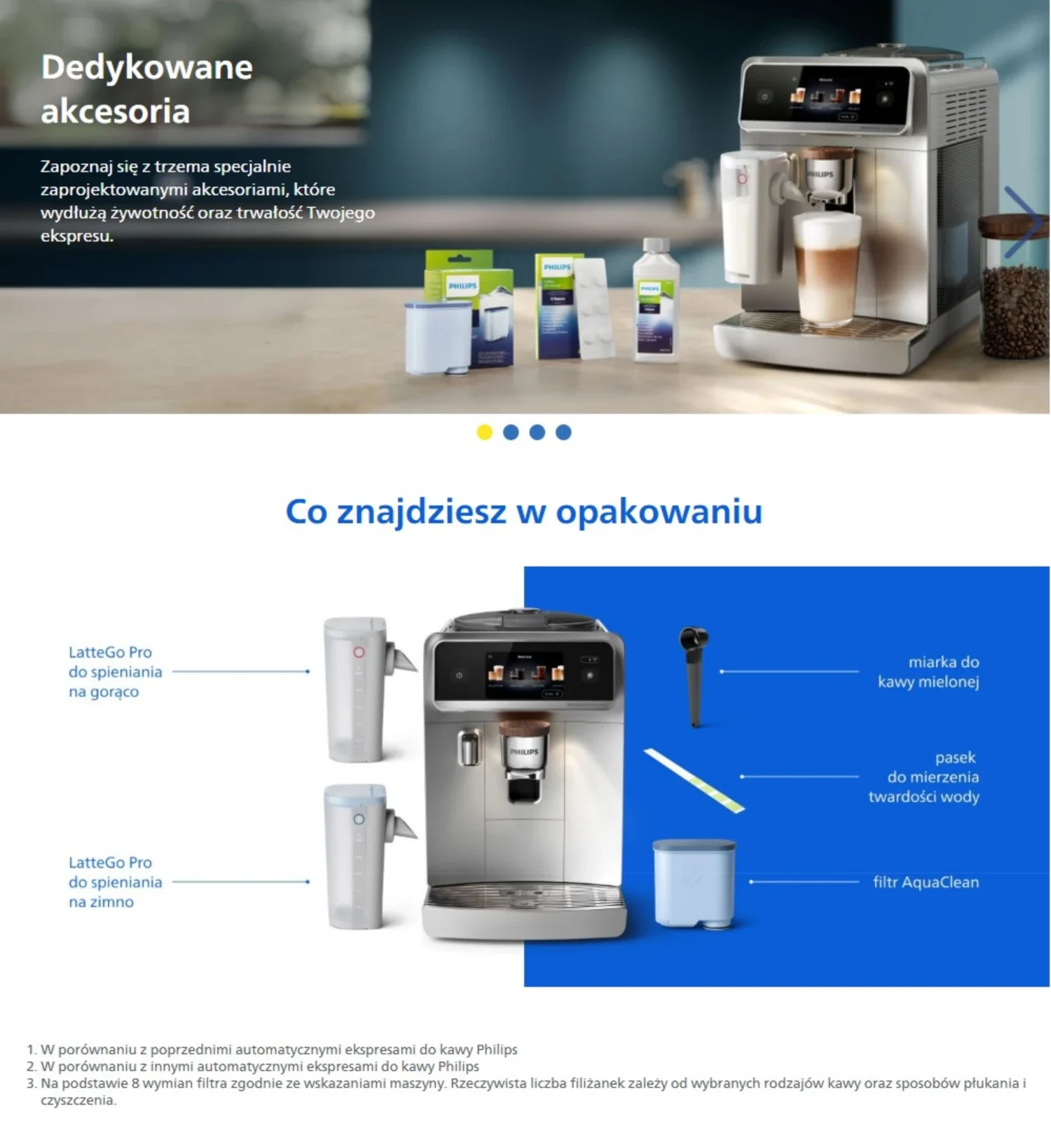 Ekspres ciśnieniowy PHILIPS 8000 LatteGo Pro Café Aromis EP8757/20