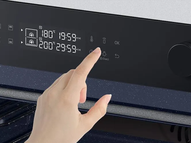 Blokada panelu sterowania w piekarniku Samsung