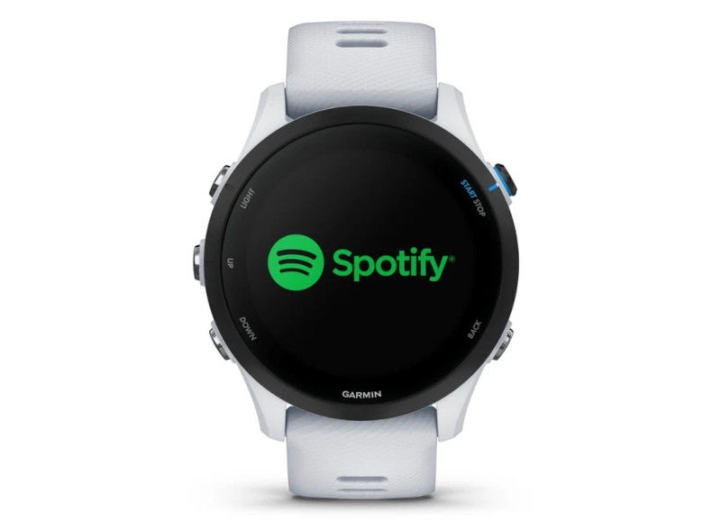 24時間以内発送美品GARMIN FORERUNNER 255 MUSIC Zegarek do biegania Garmin Forerunner 255 Music Mleczny kwarc