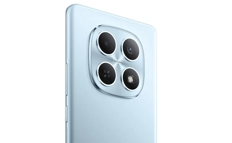 Wyspa aparatów w niebieskim XIAOMI Redmi Note 15 4G (LTE).