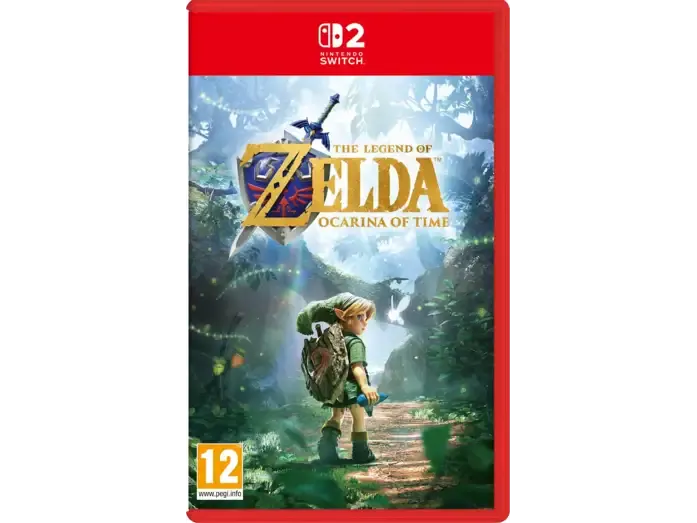Okładka gry „The Legend of Zelda Ocarina of Time” na Nintendo Switch 2