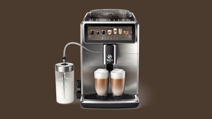 Ekspres Xelsis Suprema na brązowym tle