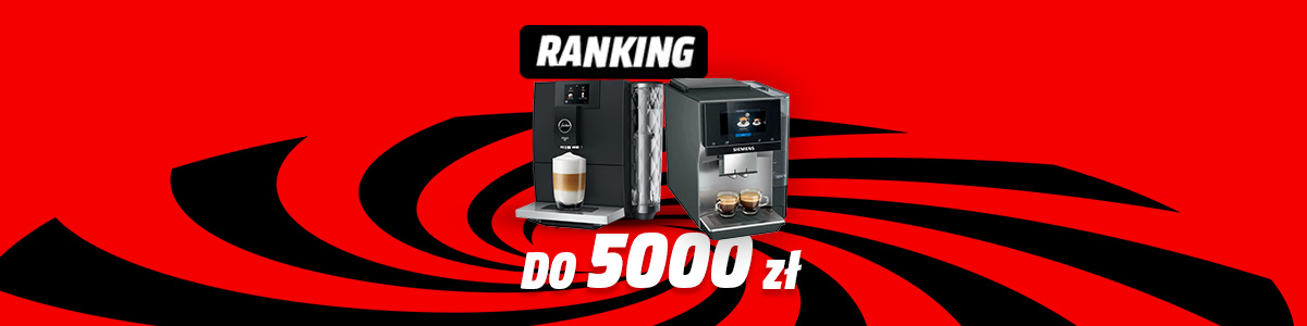 Banner przedstawiający dwa modele ekspresów do kawy z rankingu ekspresów do 5000 zł.