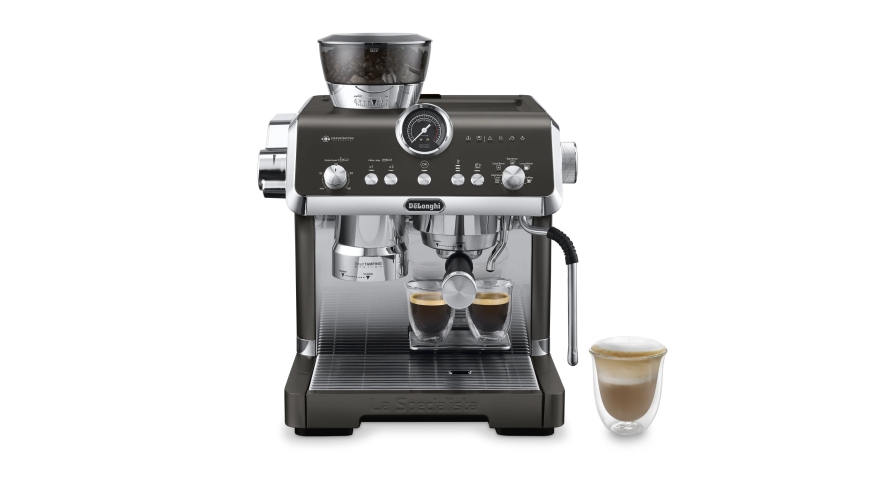 Elegancki ekspres kolbowy DeLonghi La Specialista Opera frontem