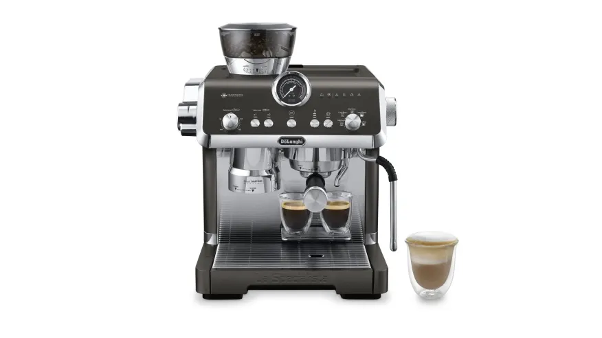 Elegancki ekspres kolbowy DeLonghi La Specialista Opera frontem