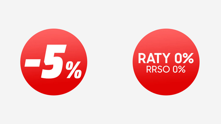 -5% & Raty 0% - RRSO 0%