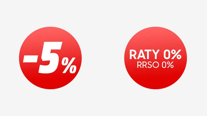 -5% & Raty 0% - RRSO 0%