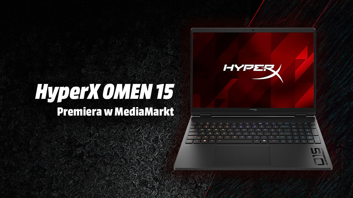 Zdjęcie pokazuje nowego laptopa HyperX OMEN 15