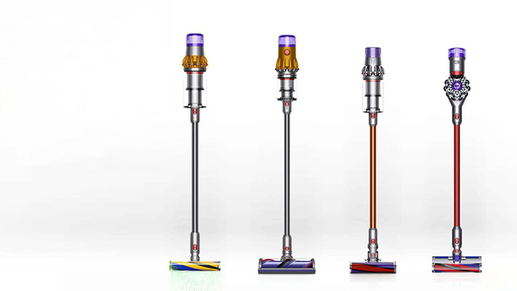 Różne modele odkurzaczy Dyson
