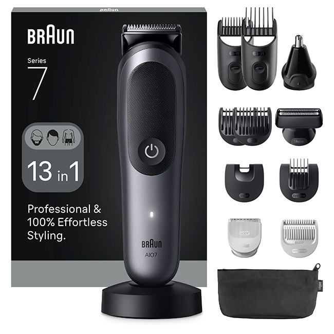 Trymer BRAUN AIO7560 Czarno-szary