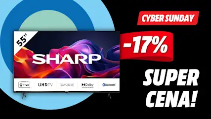 LED SHARP 55GK4445E 17% taniej w promocji Cyber Monday w MediaMarkt