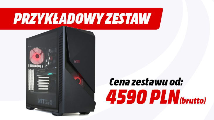 Przykładowy zestaw cena zestawu od 4590 zł brutto.