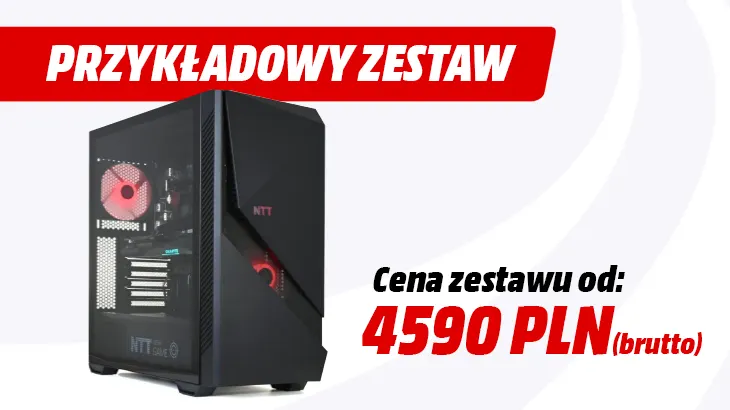 Przykładowy zestaw cena zestawu od 4590 zł brutto.
