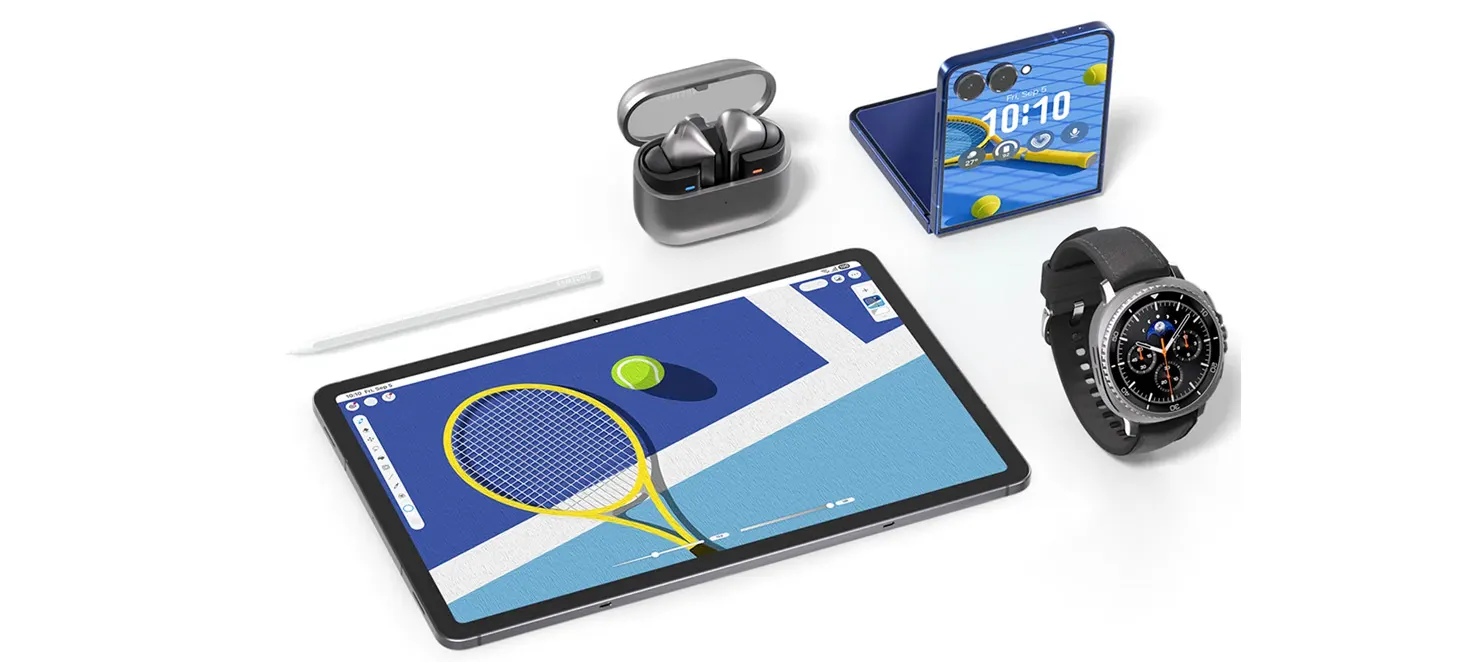 Tablet Samsung, Słuchawki, zegarek i telefon