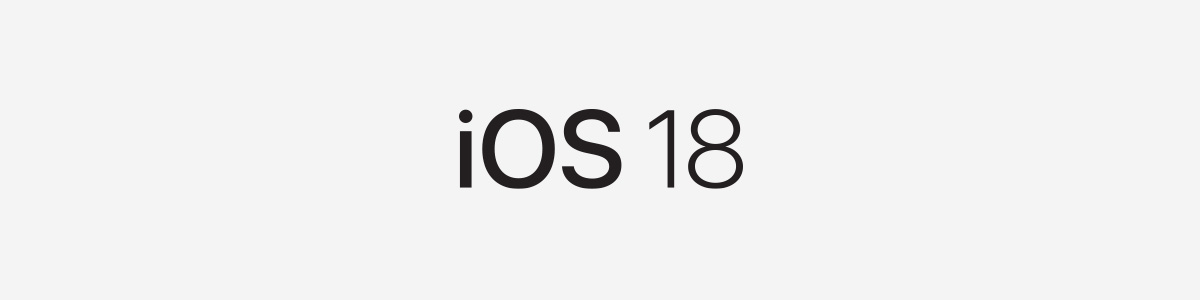 Zdjęcie z napisem iOS 18