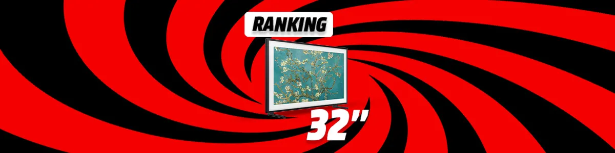 Kobieta z tyłu głowy trzyma pilot, przed nią telewizor z menu. Obok lampa i regał.