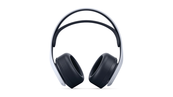 Na białym tle widoczne są słuchawki z czarnymi nausznikami i białym pałąkiem.