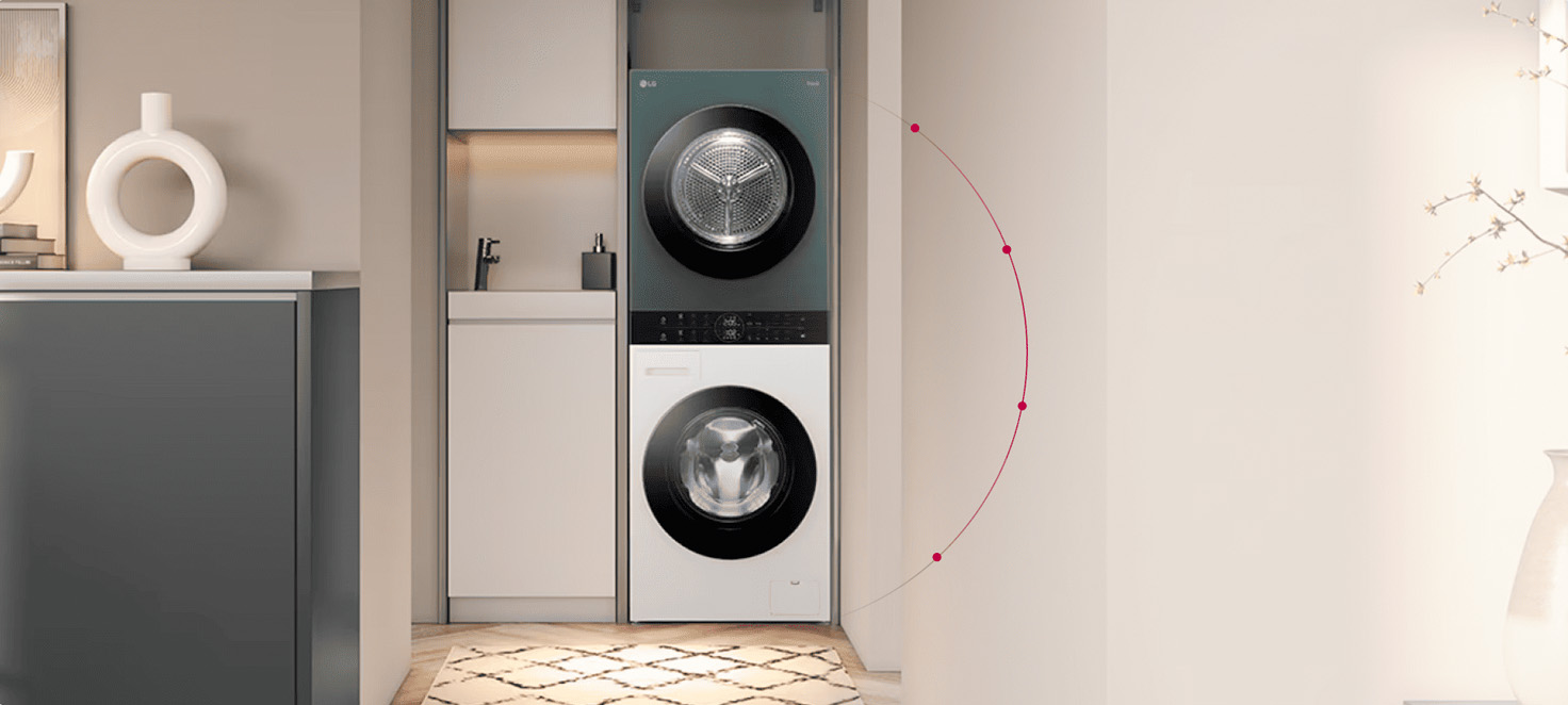 LG WashTower stojący w łazience