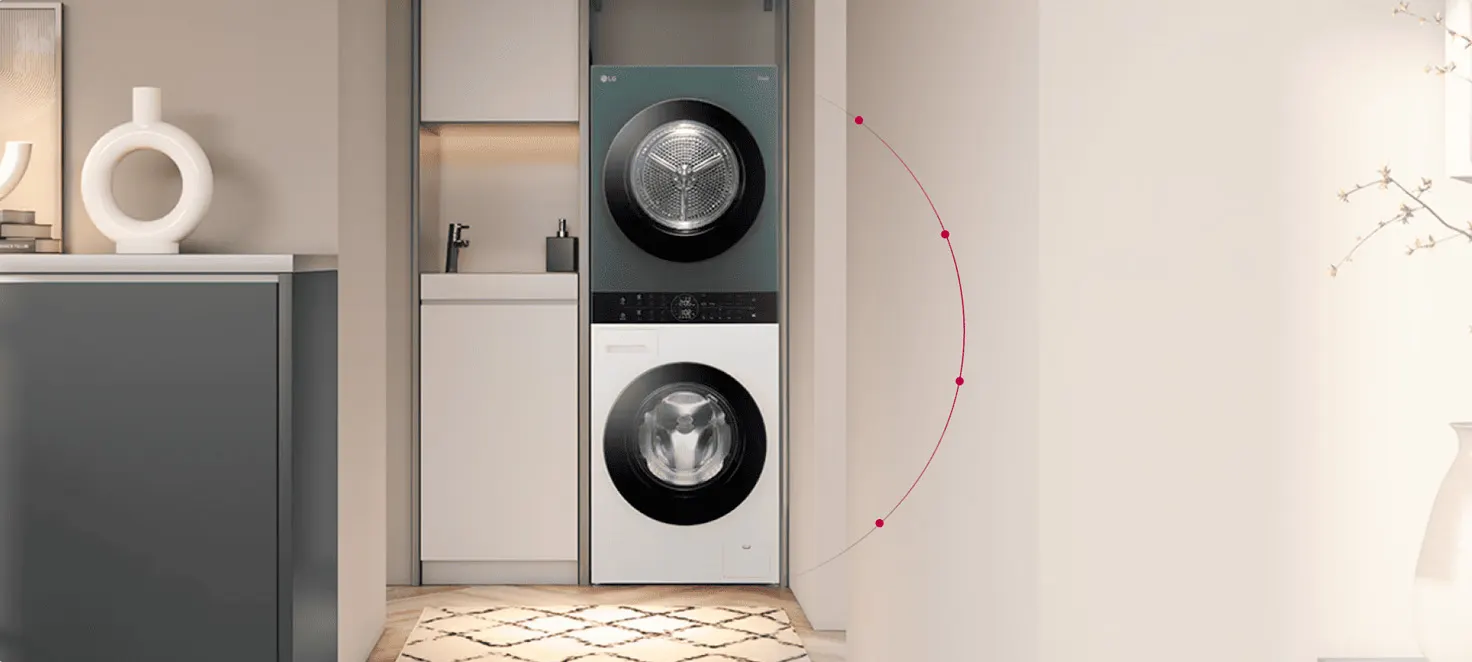 LG WashTower stojący w łazience