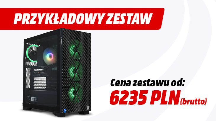 Przykładowy zestaw. Cena zestawu od 6235 zł brutto.